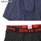 EDWIN ボクサーパンツ メンズ 前開き ボクサーブリーフ 立体設計 アウトゴム M L LL ベア天竺 無地 インナー パンツ 下着 アンダーウェア 紳士 男性用 フィット 動きやすい デイリー グレー 滑らか 肌ざわり 前あき