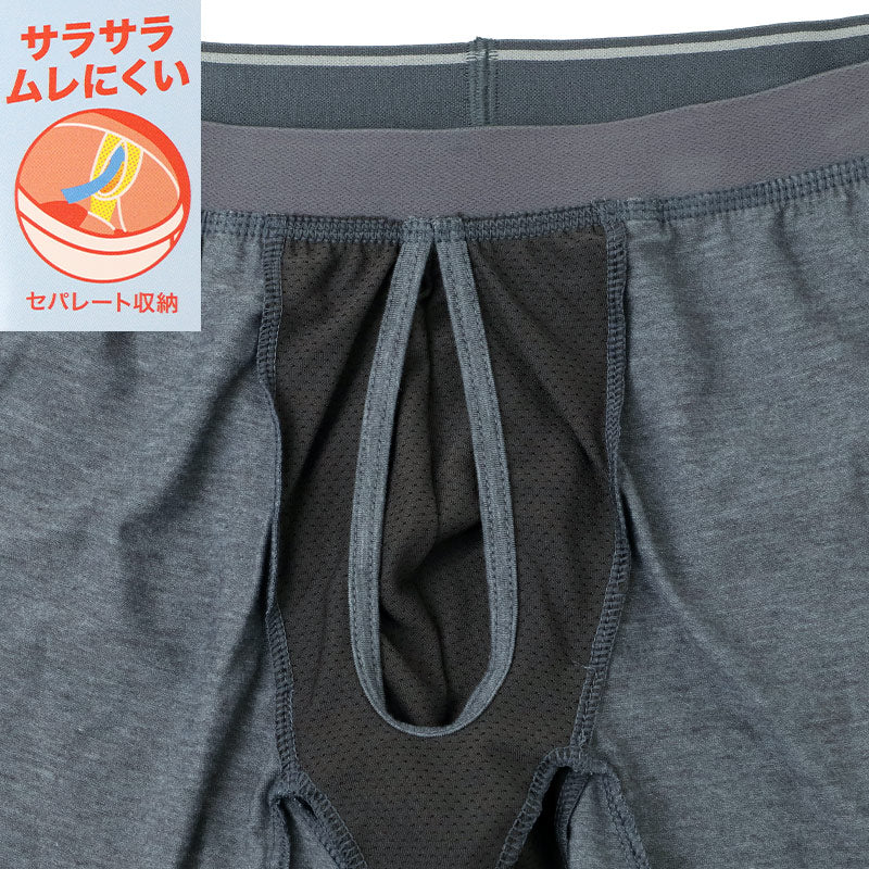 ボクサーパンツ メンズ 分離 ホールド感 機能性 通気性 快適 蒸れない 履き心地 インナー ラジパン M L LL 気持ちいい 下着 肌着 夏 男性 プレゼント ギフト パンツ 紳士 夏 ムレ対策 汗対策 サラサラ