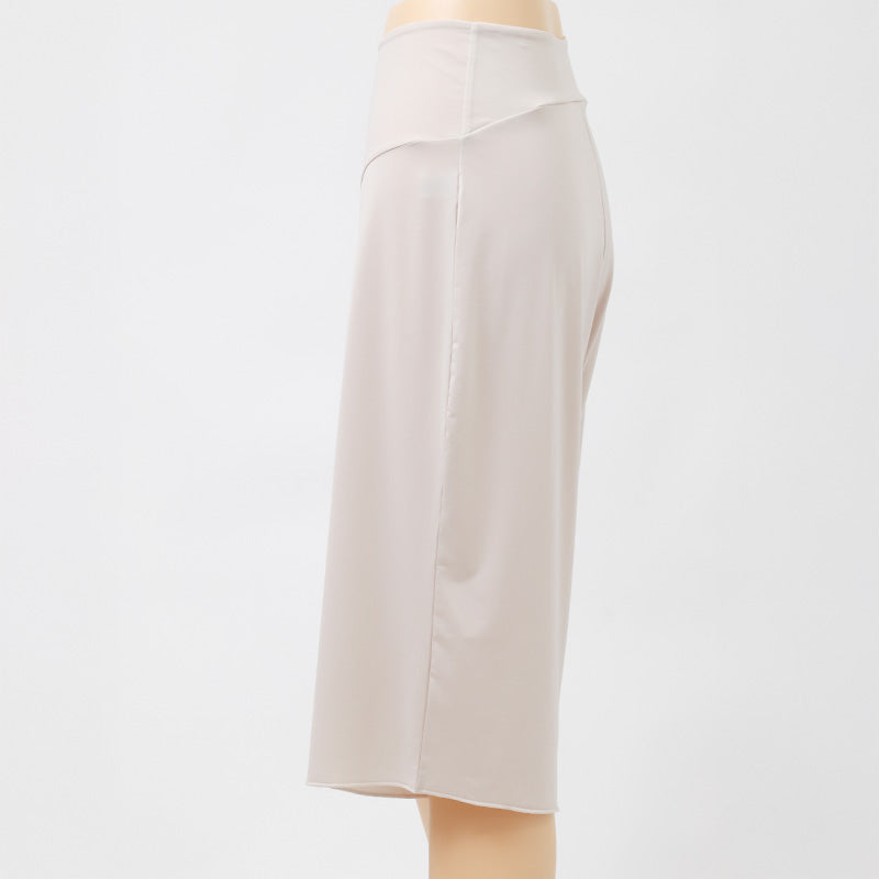 ペチパンツ 7分丈 レディース ペチコート パンツ ロング 冷感 夏 速乾 インナー M L LL 透け防止 透けない ウエストゴムなし ストレッチ 通気性 ボトムインナー 汗対策 張り付き防止 涼しい 無地 さらさら ひんやり