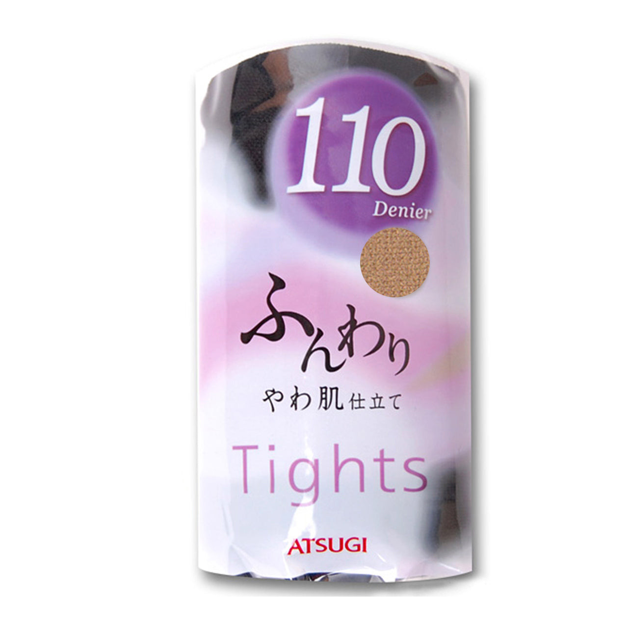 タイツ レディース アツギ 厚手 透けない 110デニール S-M～L-LL (肌色 ベージュ 黒 ブラウン カラータイツ 秋 冬 コンパクト 個包装) (在庫限り)