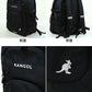 KANGOL リュック 通学 女子 男子 リュックサック 学生 スクールバッグ 横幅30cm×高さ45cm×マチ19cm バックパック 黒 レインカバー付き 学校 スクール 旅行 部活 バッグ ブランド 二泊 カンゴール (送料無料)