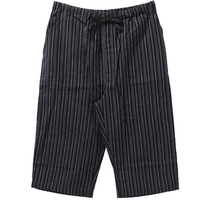 ルームパンツ メンズ 7分丈 しじら 綿100 ステテコ 部屋着 M L LL 夏用 涼しい 七分丈 パジャマパンツ 綿 ズボン イージーパンツ ウエストひも サイドポケット 春夏 リラックスパンツ 男性 ホームウェア ナイトウェア 寝間着 くつろぎ着 涼感