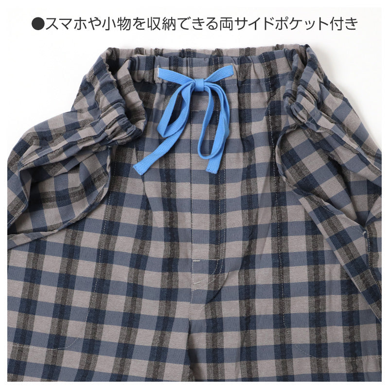 ルームパンツ メンズ 7分丈 サッカー 綿混 部屋着 M L LL 夏用 涼しい 七分丈 パジャマパンツ ステテコ イージーパンツ ウエストひも サイドポケット 春夏 リラックスパンツ 男性 ホームウェア ナイトウェア 寝間着 くつろぎ着 涼感 さらさら 軽い