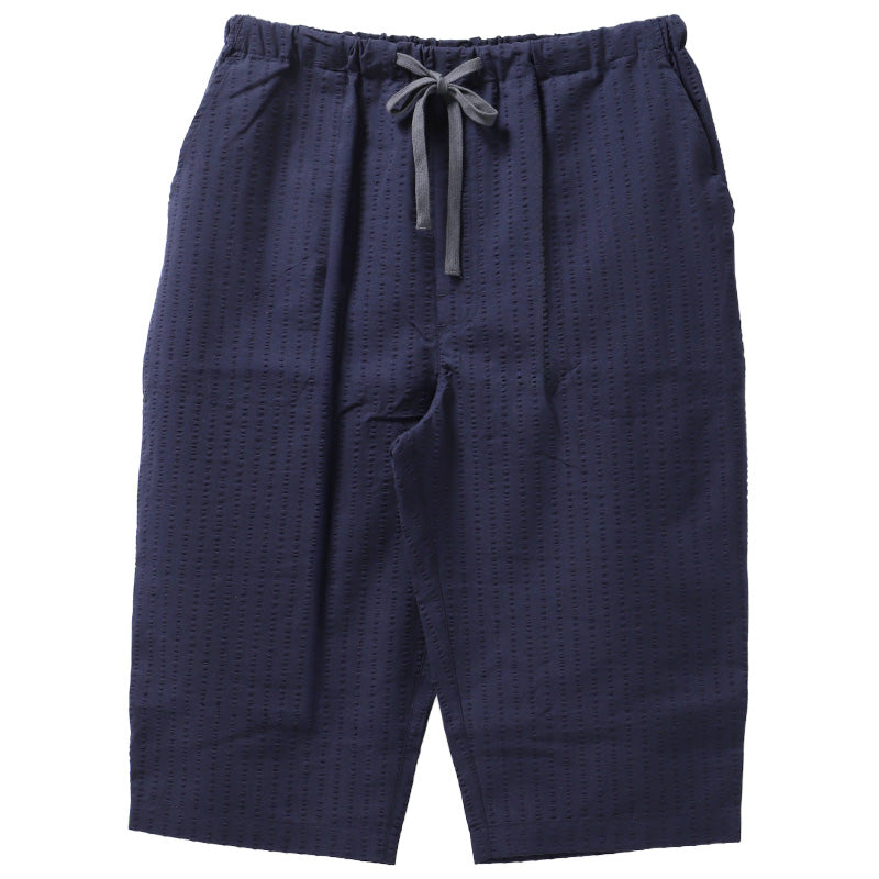 ルームパンツ メンズ 7分丈 サッカー 綿混 部屋着 M L LL 夏用 涼しい 七分丈 パジャマパンツ ステテコ イージーパンツ ウエストひも サイドポケット 春夏 リラックスパンツ 男性 ホームウェア ナイトウェア 寝間着 くつろぎ着 涼感 さらさら 軽い