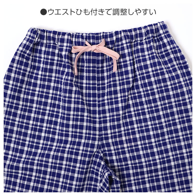 ルームパンツ レディース ロング丈 サッカー 綿混 部屋着 M L LL 夏用 涼しい 長ズボン パジャマパンツ イージーパンツ 春夏 リラックスパンツ 婦人 女性 ホームウェア ナイトウェア 寝間着 くつろぎ着 涼感 さらさら 軽い カジュアル ゆったり