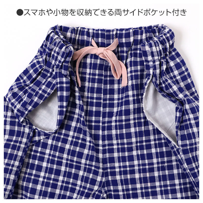 ルームパンツ レディース ロング丈 サッカー 綿混 部屋着 M L LL 夏用 涼しい 長ズボン パジャマパンツ イージーパンツ 春夏 リラックスパンツ 婦人 女性 ホームウェア ナイトウェア 寝間着 くつろぎ着 涼感 さらさら 軽い カジュアル ゆったり
