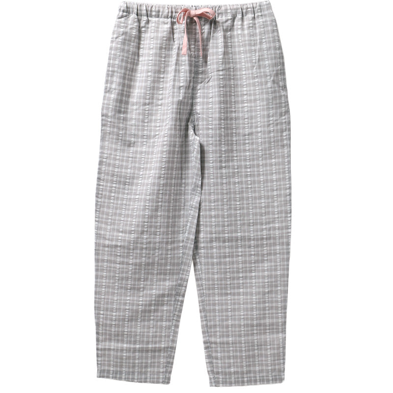 ルームパンツ レディース ロング丈 サッカー 綿混 部屋着 M L LL 夏用 涼しい 長ズボン パジャマパンツ イージーパンツ 春夏 リラックスパンツ 婦人 女性 ホームウェア ナイトウェア 寝間着 くつろぎ着 涼感 さらさら 軽い カジュアル ゆったり