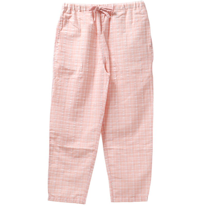 ルームパンツ レディース ロング丈 サッカー 綿混 部屋着 M L LL 夏用 涼しい 長ズボン パジャマパンツ イージーパンツ 春夏 リラックスパンツ 婦人 女性 ホームウェア ナイトウェア 寝間着 くつろぎ着 涼感 さらさら 軽い カジュアル ゆったり