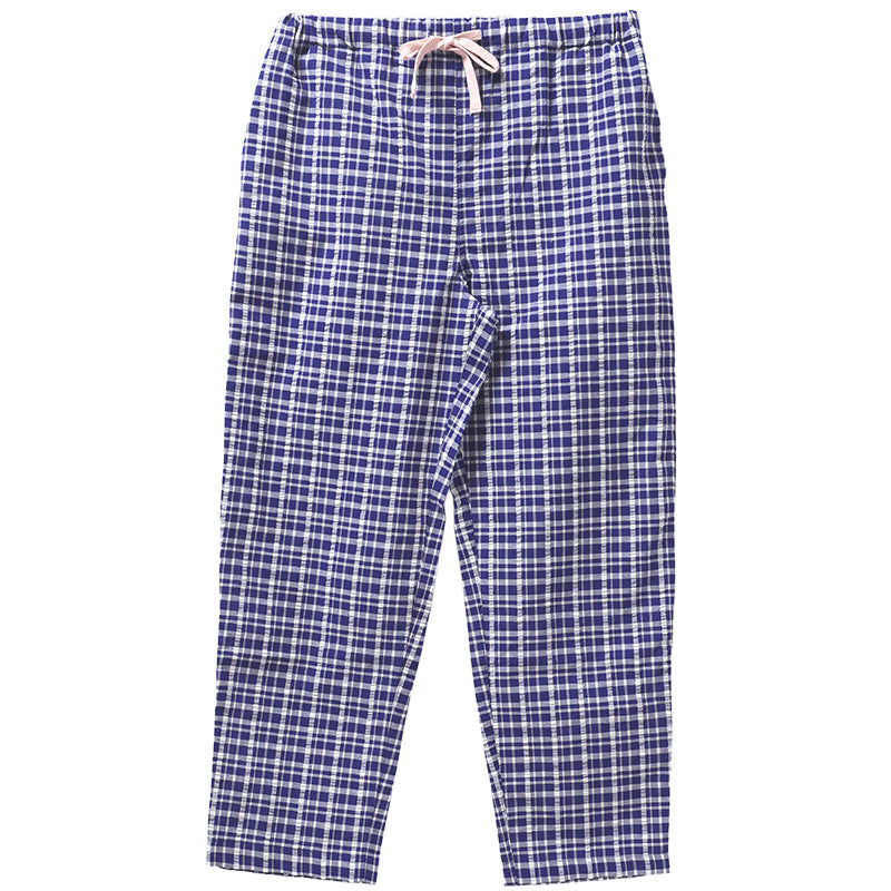 ルームパンツ レディース ロング丈 サッカー 綿混 部屋着 M L LL 夏用 涼しい 長ズボン パジャマパンツ イージーパンツ 春夏 リラックスパンツ 婦人 女性 ホームウェア ナイトウェア 寝間着 くつろぎ着 涼感 さらさら 軽い カジュアル ゆったり