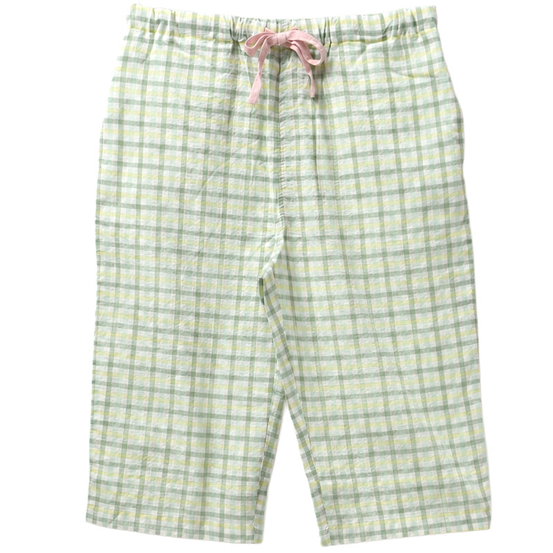ルームパンツ レディース 7分丈 しじら 部屋着 M L LL 夏用 涼しい ステテコ 七分丈 パジャマパンツ イージーパンツ ズボン 春夏 リラックスパンツ 婦人 女性 ホームウェア ナイトウェア 寝間着 くつろぎ着 涼感 肌ばなれ さらさら ゆったり