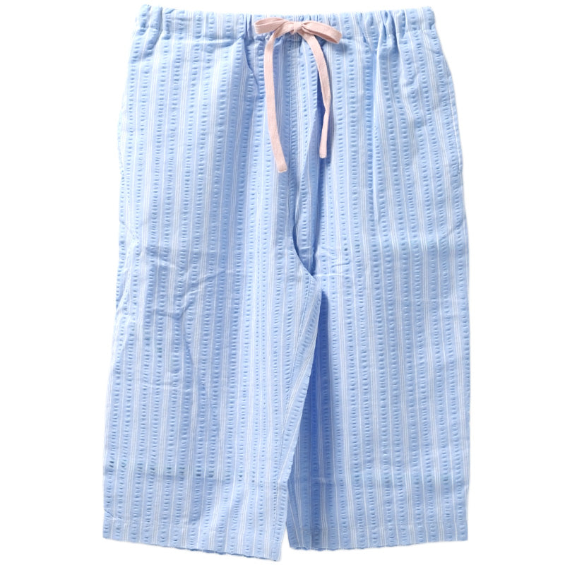 ルームパンツ レディース 7分丈 サッカー 綿混 部屋着 M L LL 夏用 涼しい 七分丈 パジャマパンツ ステテコ イージーパンツ 春夏 リラックスパンツ 婦人 女性 ホームウェア ナイトウェア 寝間着 くつろぎ着 涼感 さらさら 軽い カジュアル ゆったり