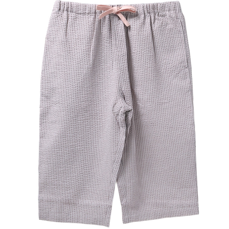 ルームパンツ レディース 7分丈 サッカー 綿混 部屋着 M L LL 夏用 涼しい 七分丈 パジャマパンツ ステテコ イージーパンツ 春夏 リラックスパンツ 婦人 女性 ホームウェア ナイトウェア 寝間着 くつろぎ着 涼感 さらさら 軽い カジュアル ゆったり