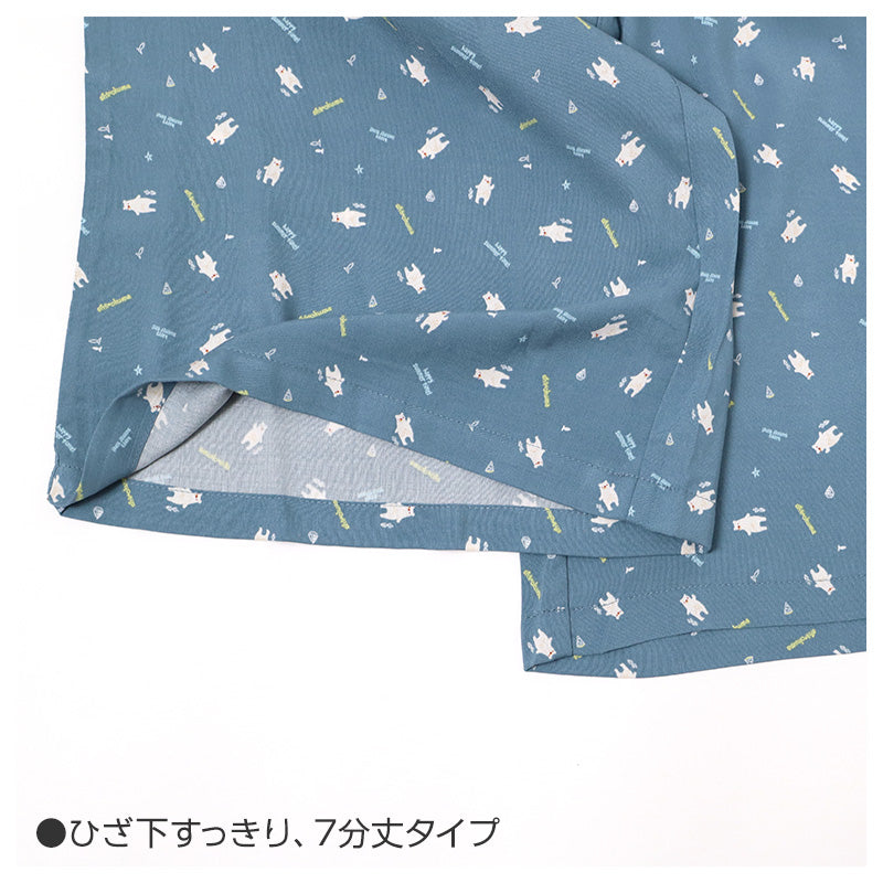 ルームパンツ レディース 7分丈 レーヨン100 部屋着 M L LL 夏用 涼しい 七分丈 パジャマパンツ イージーパンツ 春夏 リラックスパンツ 婦人 女性 ホームウェア ナイトウェア 寝間着 くつろぎ着 涼感 なめらか とろみ やわらかい さらさら ゆったり