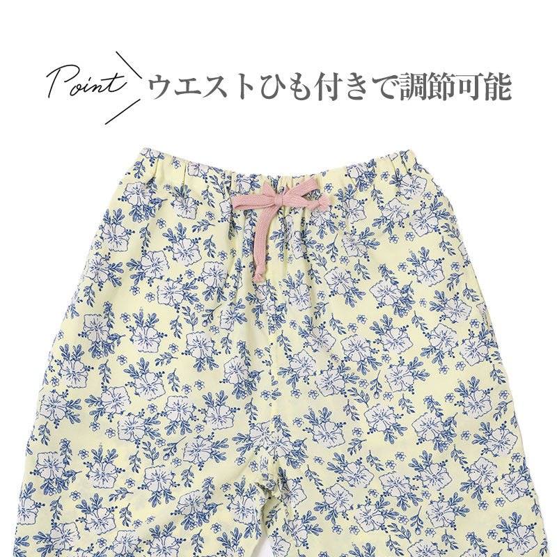 レーヨン ハーフパンツ レディース ルームウェア 部屋着 短パン ショートパンツ 5分丈 M L LL パンツ 夏 涼しい 薄手 とろみ なめらか やわらかい 通気性 吸湿性 ウエストゴム ウエストひも ゴム交換可 リラックスパンツ パジャマ下 リゾート