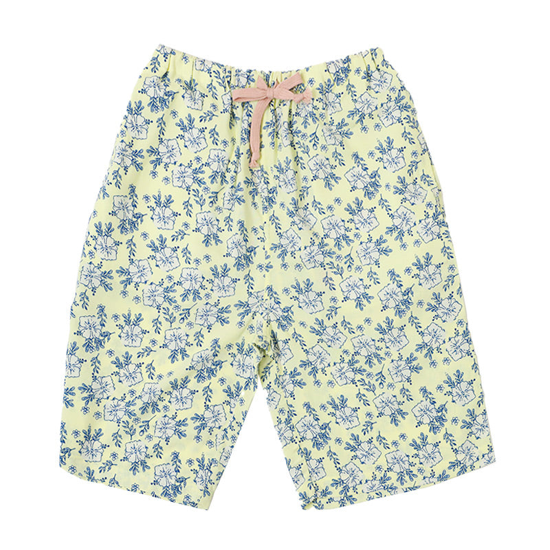 レーヨン ハーフパンツ レディース ルームウェア 部屋着 短パン ショートパンツ 5分丈 M L LL パンツ 夏 涼しい 薄手 とろみ なめらか やわらかい 通気性 吸湿性 ウエストゴム ウエストひも ゴム交換可 リラックスパンツ パジャマ下 リゾート