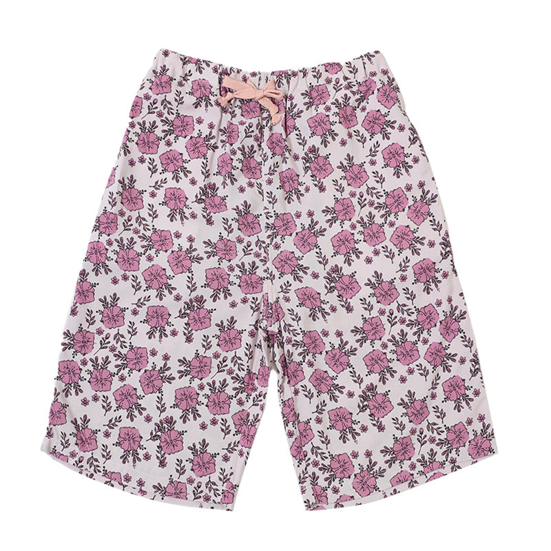 レーヨン ハーフパンツ レディース ルームウェア 部屋着 短パン ショートパンツ 5分丈 M L LL パンツ 夏 涼しい 薄手 とろみ なめらか やわらかい 通気性 吸湿性 ウエストゴム ウエストひも ゴム交換可 リラックスパンツ パジャマ下 リゾート