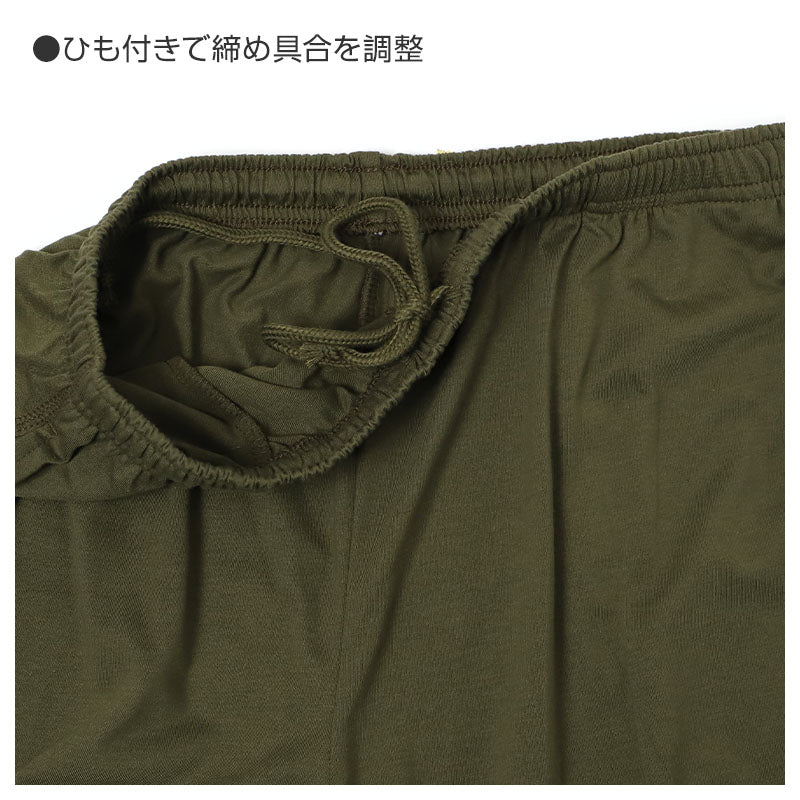 メンズ ルームパンツ ハーフパンツ 5分丈 TC天竺 綿混 無地 部屋着 パジャマパンツ M L LL 前とじ ウエストひも サイドポケット やわらかい 楽ちん リラックスパンツ 短パン ショートパンツ ルームウェア 寝巻き 春 夏 紳士 男性 お父さん 父の日