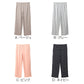 ルームパンツ レディース パジャマ パンツ ロングパンツ 長ズボン 薄手 M L LL 部屋着 ゆったり リラックスパンツ ボーダー ウエスト紐付き ポケット付き ストレートパンツ 春夏 秋 寝巻き ナイトウェア カジュアル 婦人 女性 おうち時間 ワンマイルウェア 柔らか
