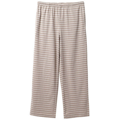 ルームパンツ レディース パジャマ パンツ ロングパンツ 長ズボン 薄手 M L LL 部屋着 ゆったり リラックスパンツ ボーダー ウエスト紐付き ポケット付き ストレートパンツ 春夏 秋 寝巻き ナイトウェア カジュアル 婦人 女性 おうち時間 ワンマイルウェア 柔らか