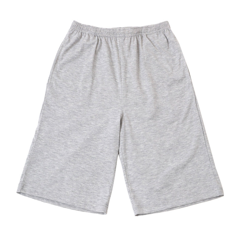 ルームパンツ レディース ハーフパンツ 綿混 天竺 膝上 部屋着 パジャマ下 M L LL 春夏 涼しい 伸縮 吸湿 ウエストゴム ウエスト紐 リラックスパンツ 短パン ショートパンツ やわらか さらっと 無地 婦人 グレー ブラック ピンク ブルー チャコール