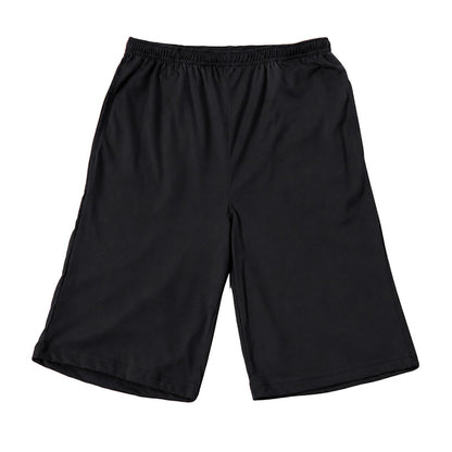 ルームパンツ レディース ハーフパンツ 綿混 天竺 膝上 部屋着 パジャマ下 M L LL 春夏 涼しい 伸縮 吸湿 ウエストゴム ウエスト紐 リラックスパンツ 短パン ショートパンツ やわらか さらっと 無地 婦人 グレー ブラック ピンク ブルー チャコール