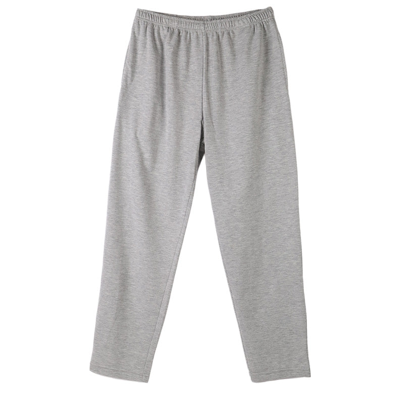 ルームパンツ メンズ パンツ ルームウェア ストレート 部屋着 パジャマ ミニ裏毛 M L LL 3L ウエストゴム 紐調整可能 ポケット付き 無地 シンプル リラックスパンツ イージーパンツ 大きいサイズ 春 夏 秋 冬 オールシーズン 軽量 柔らか 快適 スウェット