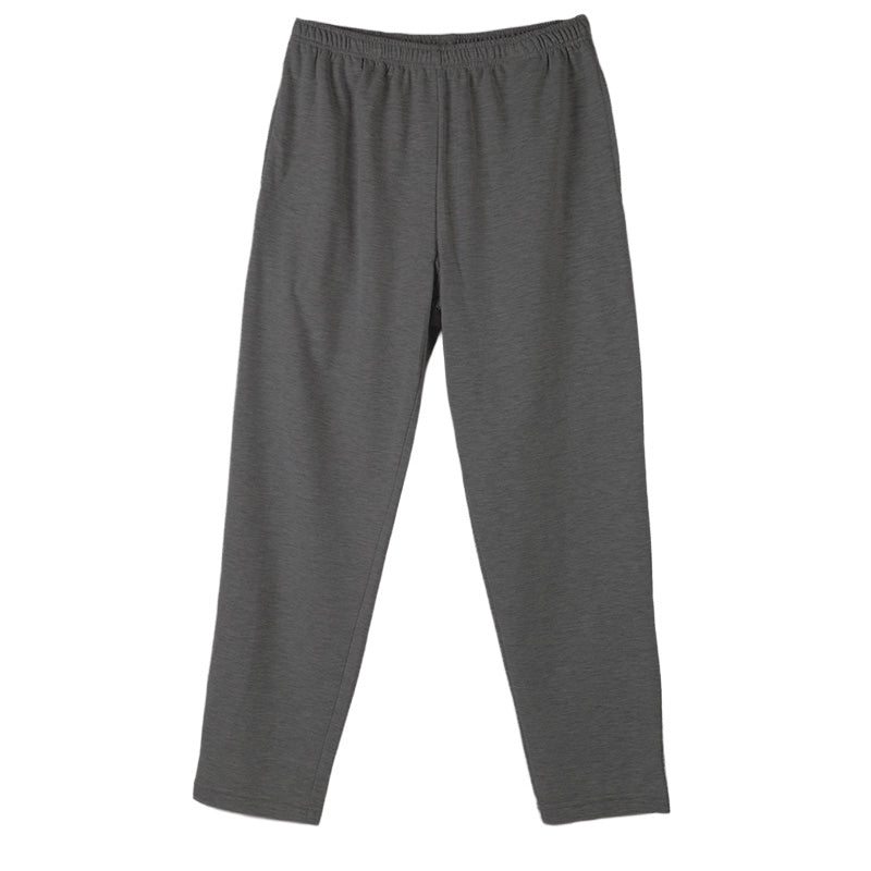 ルームパンツ メンズ パンツ ルームウェア ストレート 部屋着 パジャマ ミニ裏毛 M L LL 3L ウエストゴム 紐調整可能 ポケット付き 無地 シンプル リラックスパンツ イージーパンツ 大きいサイズ 春 夏 秋 冬 オールシーズン 軽量 柔らか 快適 スウェット