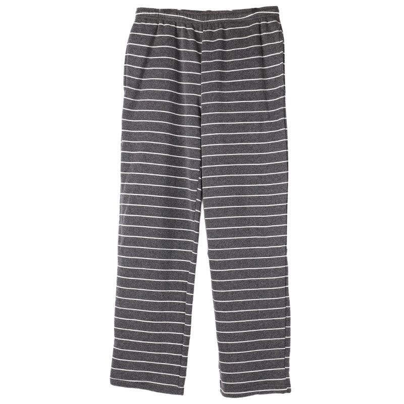 ルームパンツ レディース 裏起毛 パンツ ボーダー ルームウェア ストレート スウェット M L LL ウエストゴム ポケット付き シンプル リラックスパンツ イージーパンツ 暖かい あったか 冬用 防寒 寒さ対策 保温 部屋着 パジャマ