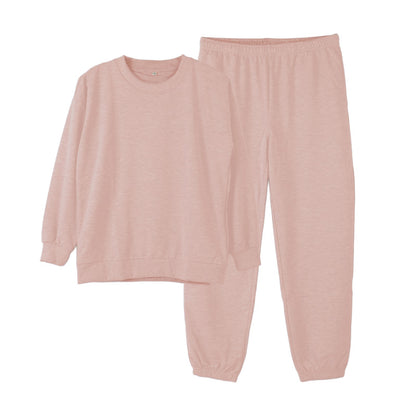 スウェット レディース セットアップ ルームウェア 婦人 ミニ裏毛 無地 上下セット  M L LL 部屋着 ワンマイルウェア トレーナー シンプル カジュアル 快適 パジャマ 調整ひも付き サイドポケット 春 秋 冬 おしゃれ 着心地 リラックス ギフト プレゼント