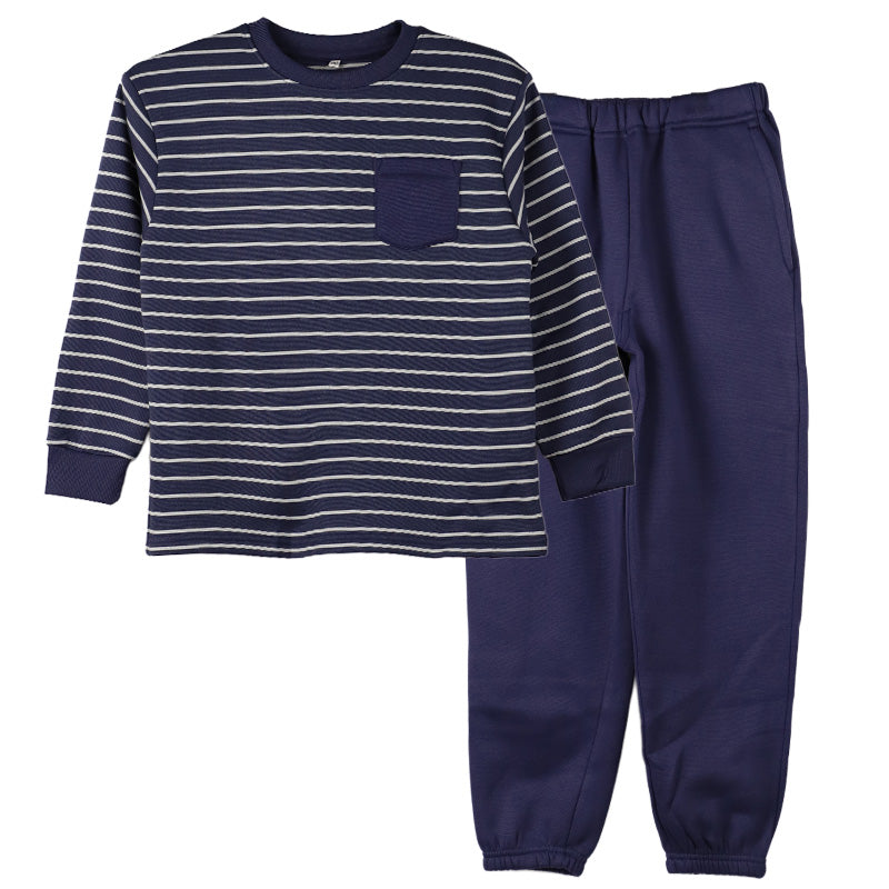 裏起毛 ルームウェア パジャマ ボーダー柄 女児 子供 キッズ ジュニア 上下セット 130 140 150 160 cm セットアップ スウェット トレーナー 女の子 ガーイズ カジュアル あったか 暖かい 保温 防寒 秋冬 冬 長袖 長ズボン ポケット付き 冬用 部屋着 プレゼント ギフト