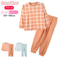 フリース ルームウェア パジャマ チェック 女児 子供 キッズ ジュニア 上下セット 130 140 150 160 cm セットアップ スウェット トレーナー 女の子 ガーイズ カジュアル あったか 暖かい 保温 防寒 秋冬 冬 長袖 長ズボン 可愛い 冬用 部屋着 シンプル プレゼント ギフト