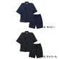 しじら 甚平 メンズ 綿混 ルームウェア 部屋着 上下セット 夏用 夏服 パジャマ M L LL 半袖 和風 和装 肌離れ ウエストゴム ウエストひも ゴム取替口 風呂上がり 寝間着 寝巻き ナイトウェア リラックス ワンマイル 夏祭り 父の日 敬老の日 ギフト