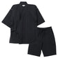 しじら 甚平 メンズ 綿混 ルームウェア 部屋着 上下セット 夏用 夏服 パジャマ M L LL 半袖 和風 和装 肌離れ ウエストゴム ウエストひも ゴム取替口 風呂上がり 寝間着 寝巻き ナイトウェア リラックス ワンマイル 夏祭り 父の日 敬老の日 ギフト