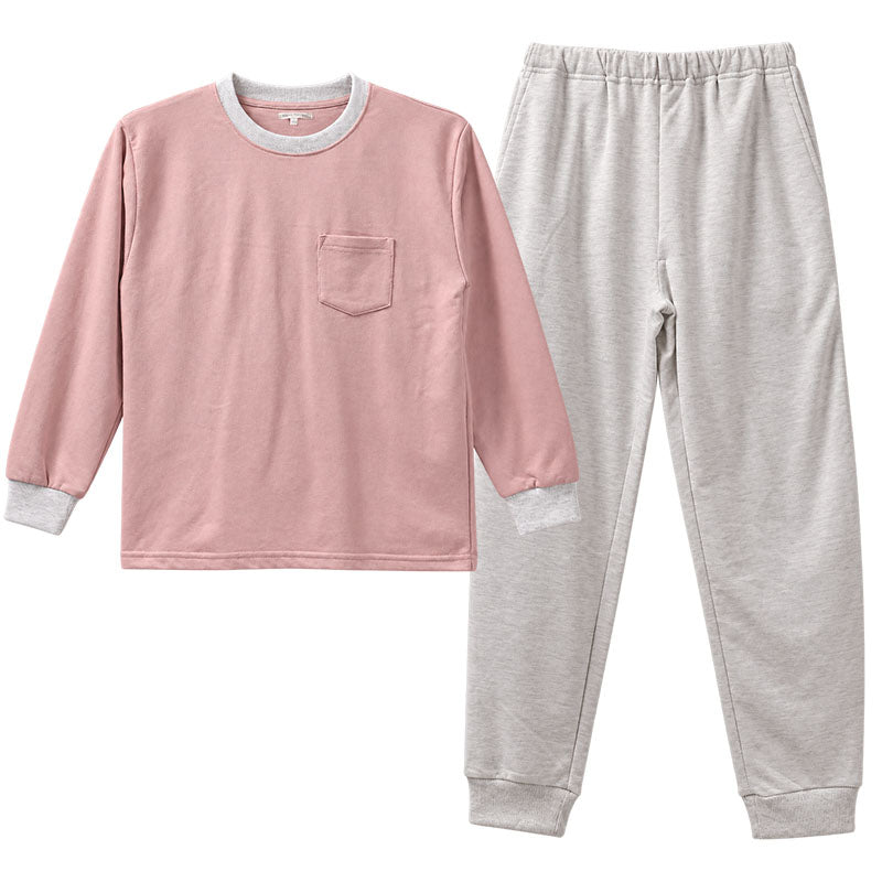キッズ スウェット 上下セット ミニ裏毛 綿混 無地 長袖 長ズボン 女の子 子供服 セットアップ 140 150 160 cm ジュニア ガールズ ルームウェア 部屋着 パジャマ スエット 上下 長袖トップス ロングパンツ 普段着 小学生 中学生 修学旅行 林間学校