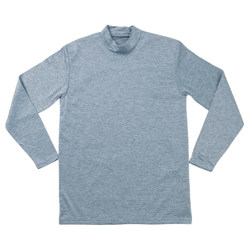 メンズ インナー 暖かい あったか ハイネック 長袖 裏起毛 防風 インナー ゴルフ 防寒 アンダーシャツ アウトドア 紳士 黒 グレー 紫 青 迷彩 M～LL ツーリング あたたかい レジャー 外仕事 ウィンタースポーツ ブリーズテックス M L LL