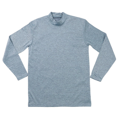 メンズ インナー 暖かい あったか ハイネック 長袖 裏起毛 防風 インナー ゴルフ 防寒 アンダーシャツ アウトドア 紳士 黒 グレー 紫 青 迷彩 M～LL ツーリング あたたかい レジャー 外仕事 ウィンタースポーツ ブリーズテックス M L LL (在庫限り)