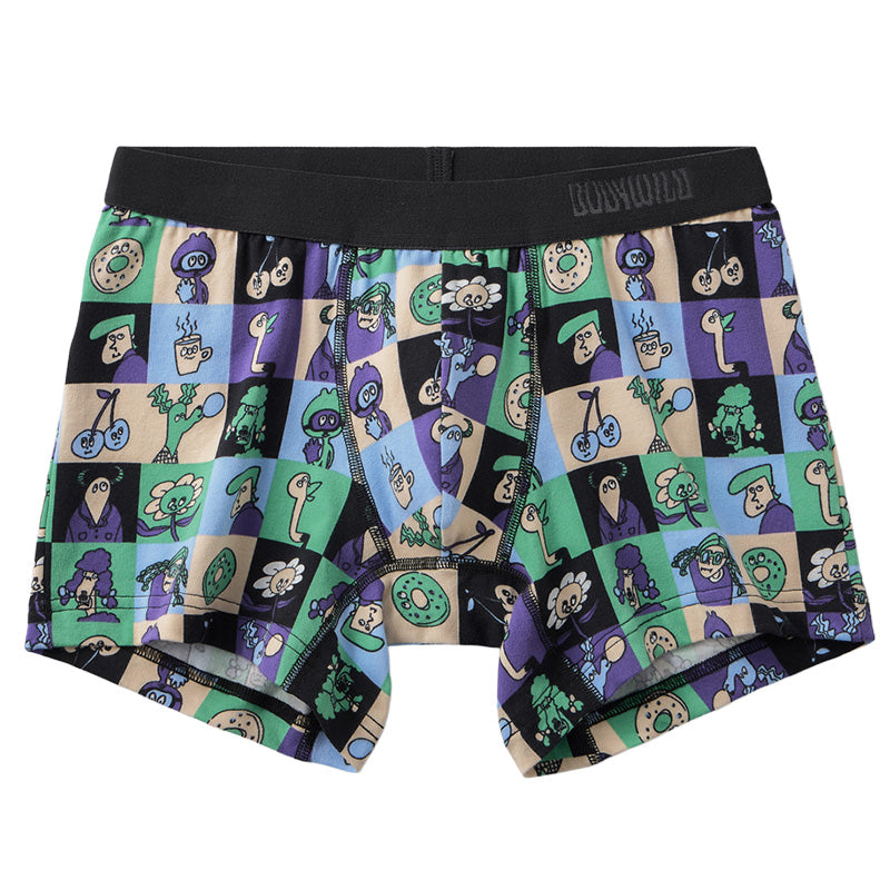 ボディワイルド 綿 ベア天 ボクサーブリーフ メンズ 前閉じ グンゼ M L 下着 パンツ インナー 男性用 ボクサー 綿混 ストレッチ 快適 フィット おしゃれ グラフィック デザイン ブランド 人気 シンプル アンダーウェア デイリー ギフト プレゼント オールシーズン