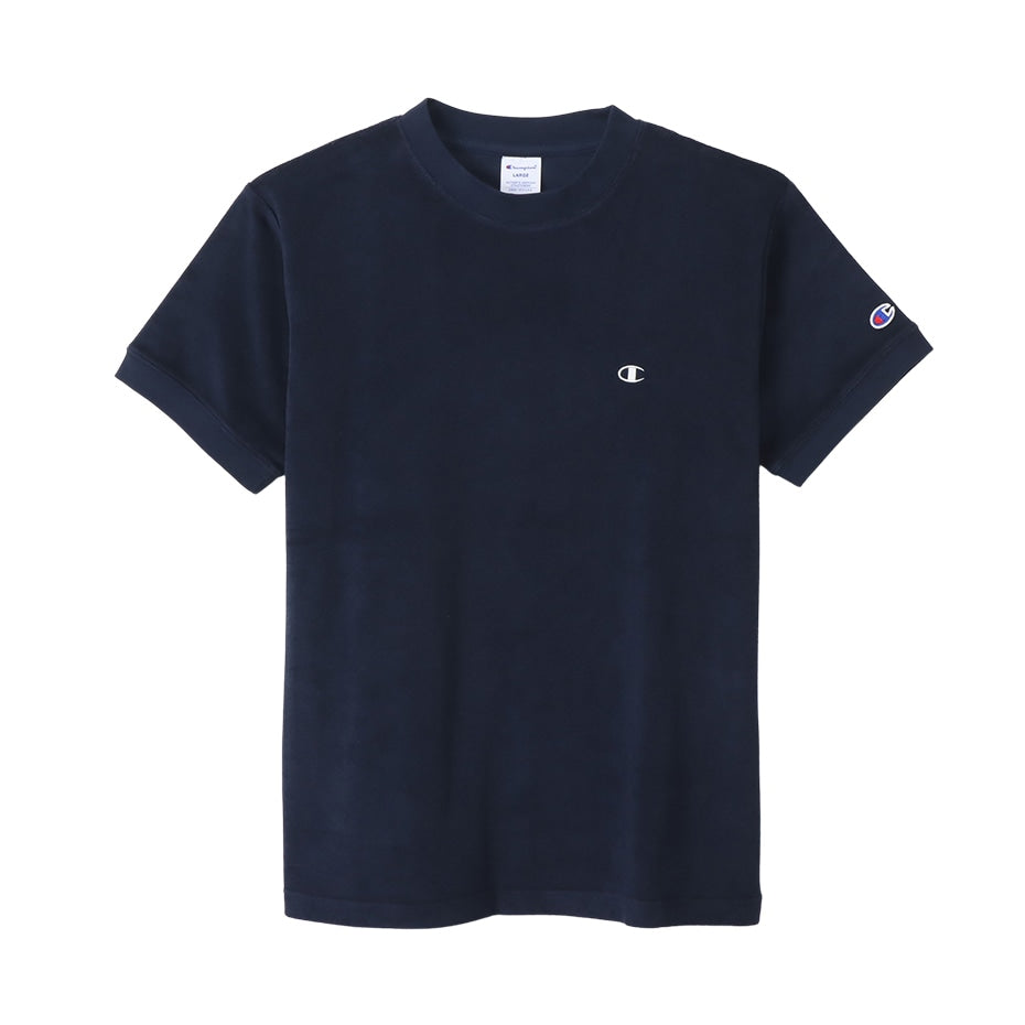 Champion Tシャツ メンズ 半袖 紳士 ウエア シャツ トップス S M L XL チャンピオン パイル生地 ロゴ シンプル ジム