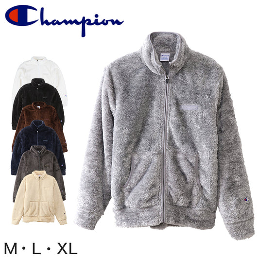 Champion フルジップジャケット M～XL (メンズ ジップ ジャケット ふわふわ もこもこ) (送料無料) (在庫限り)