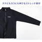 ラッシュガード キッズ 長袖 スクール水着 CONVERSE コンバース 男の子 女の子 ジュニア 水着 2WAY ストレッチ UVカット ゼッケン付き 120cm～170cm のびるゼッケン 柔らかフィット ナイロン混 黒 紺 学校用 授業用 プール