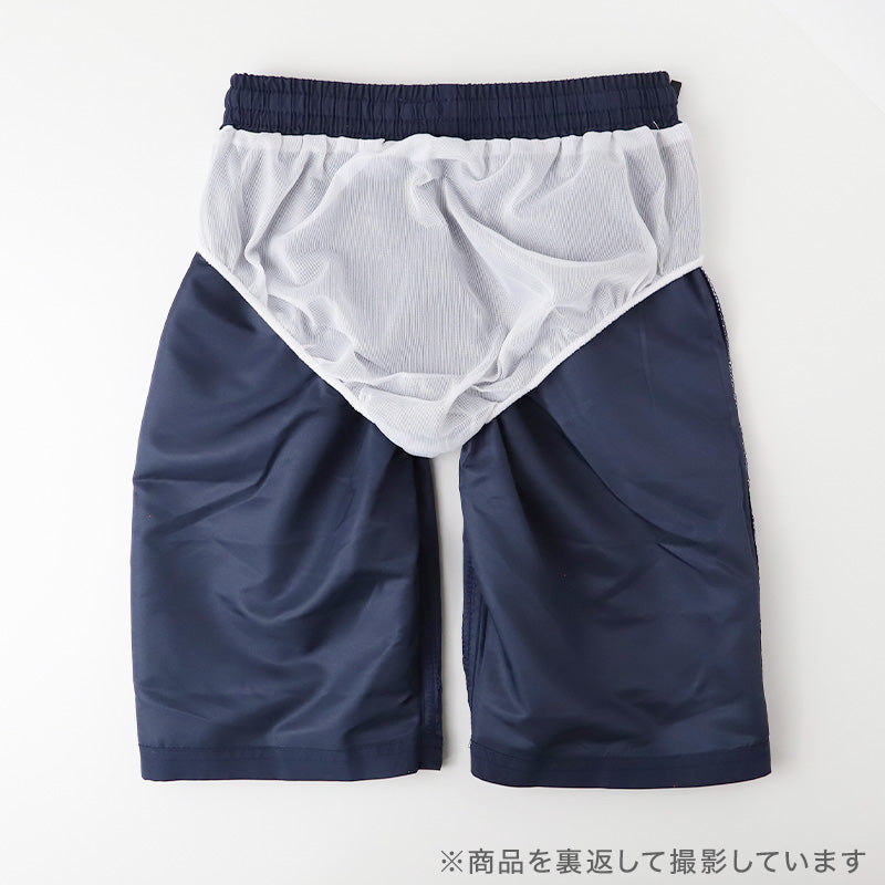 スクール水着 男の子 サーフパンツ CONVERSE コンバース キッズ ジュニア 水着 スイムパンツ ゆったり ルーズ 体型カバー インナーパンツ付き ウエスト調節ヒモ 130cm～170cm 黒 紺 学校用 授業用 プール 海 水遊び