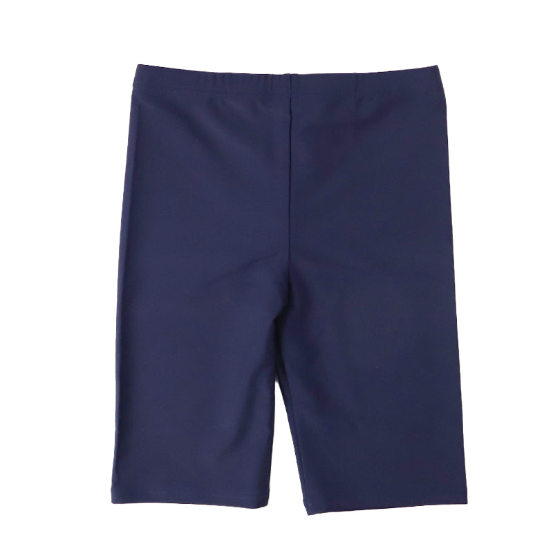スクール水着 男の子 ロングパンツ カイパン 海パン キッズ ジュニア 水着 スイムパンツ 2WAY ストレッチ UVカット UPF50+ 紫外線カット ゼッケン付き 120cm～170cm ウエスト調節ヒモ 紺 学校用 授業用 プール