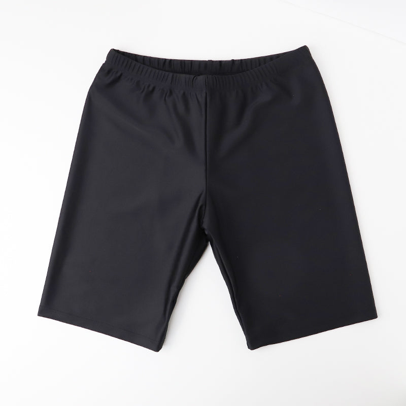 スクール水着 男の子 ロングパンツ ルーズフィット キッズ ジュニア 水着 スイムパンツ ロング丈 ゆったり 幅広 体型カバー ウエスト調節ヒモ ストレッチ 120cm～170cm 学校用 授業用 プール 黒 紺