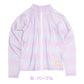 ラッシュガード キッズ 女の子 長袖 グラデーション 水着 ジュニア ガールズ UVカット UPF50+ 紫外線カット ストレッチ ポリエステル混 ブルー パープル 140cm～160cm プール 海 水遊び 日差し対策 夏用