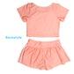 スクール水着 女の子 CONVERSE コンバース セパレート水着 半袖 セパレーツ 上下別 キッズ ジュニア ガールズ 子供 水着 スイムウェア サイドライン 裏地付き 伸縮 着替えやすい 120cm～140cm プール 水泳 スイミング 学校 授業 海水浴 (送料無料)