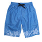 サーフパンツ キッズ 男の子 PIKO ピコ HAWAIIAN LONGBOARD WEAR フラワー柄 水着 海パン スイムパンツ ボーイズ ジュニア ポリエステル ウエスト調節ヒモ 140cm～160cm ブラック ブルー プール 海 水遊び 夏用