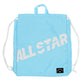 ナップサック CONVERSE コンバース キッズ 子供 男の子 女の子  W36×H44×D7cm ポリエステル お名前スペース付き 体操服袋 体操着袋 巾着リュック プールバッグ スイムバッグ 習い事 通学 通園 小学生 ブラック ネイビー ベージュ サックス