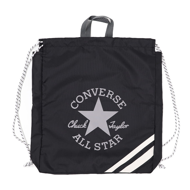 ナップサック CONVERSE コンバース キッズ 子供 男の子 女の子  W36×H44×D7cm ポリエステル お名前スペース付き 体操服袋 体操着袋 巾着リュック プールバッグ スイムバッグ 習い事 通学 通園 小学生 ブラック ネイビー ベージュ サックス