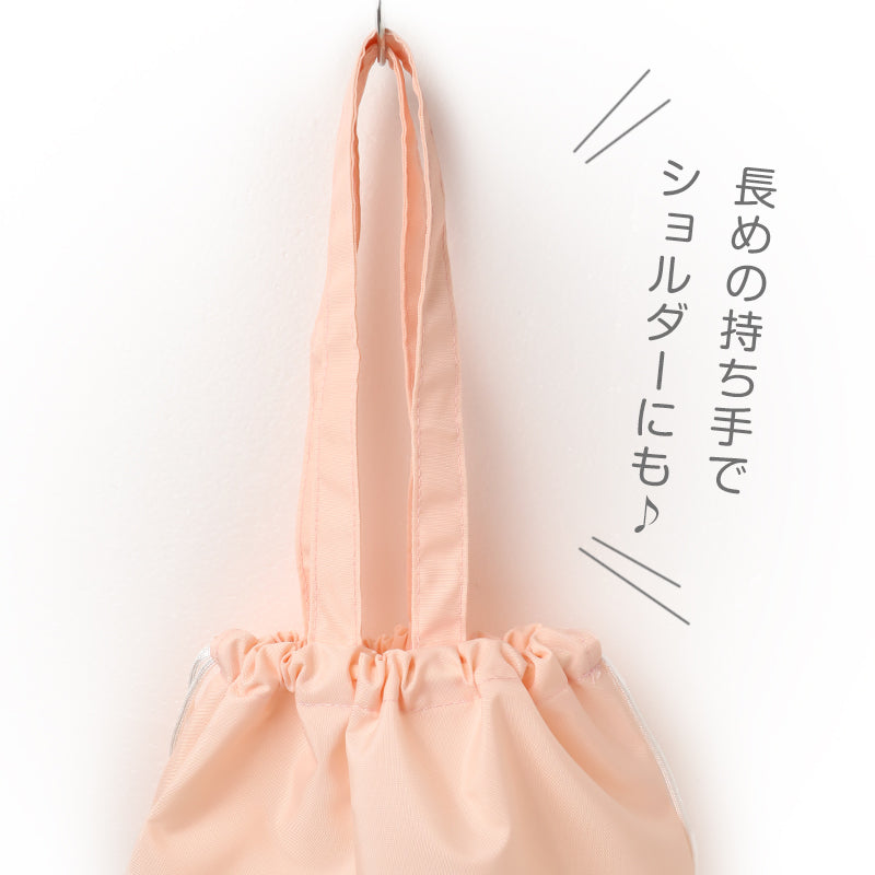プールバッグ キッズ 女の子 ナップサック 2WAY トートバッグ CECIL McBEE セシルマクビー ショルダーバッグ 大きめ 体操服入れ 水着入れ お名前スペース 紐調節可 ポリエステル ブラック ベージュ ピンク W38×H44cm 学校用 水泳授業