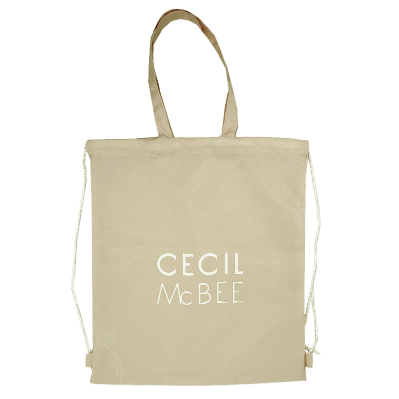プールバッグ キッズ 女の子 ナップサック 2WAY トートバッグ CECIL McBEE セシルマクビー ショルダーバッグ 大きめ 体操服入れ 水着入れ お名前スペース 紐調節可 ポリエステル ブラック ベージュ ピンク W38×H44cm 学校用 水泳授業